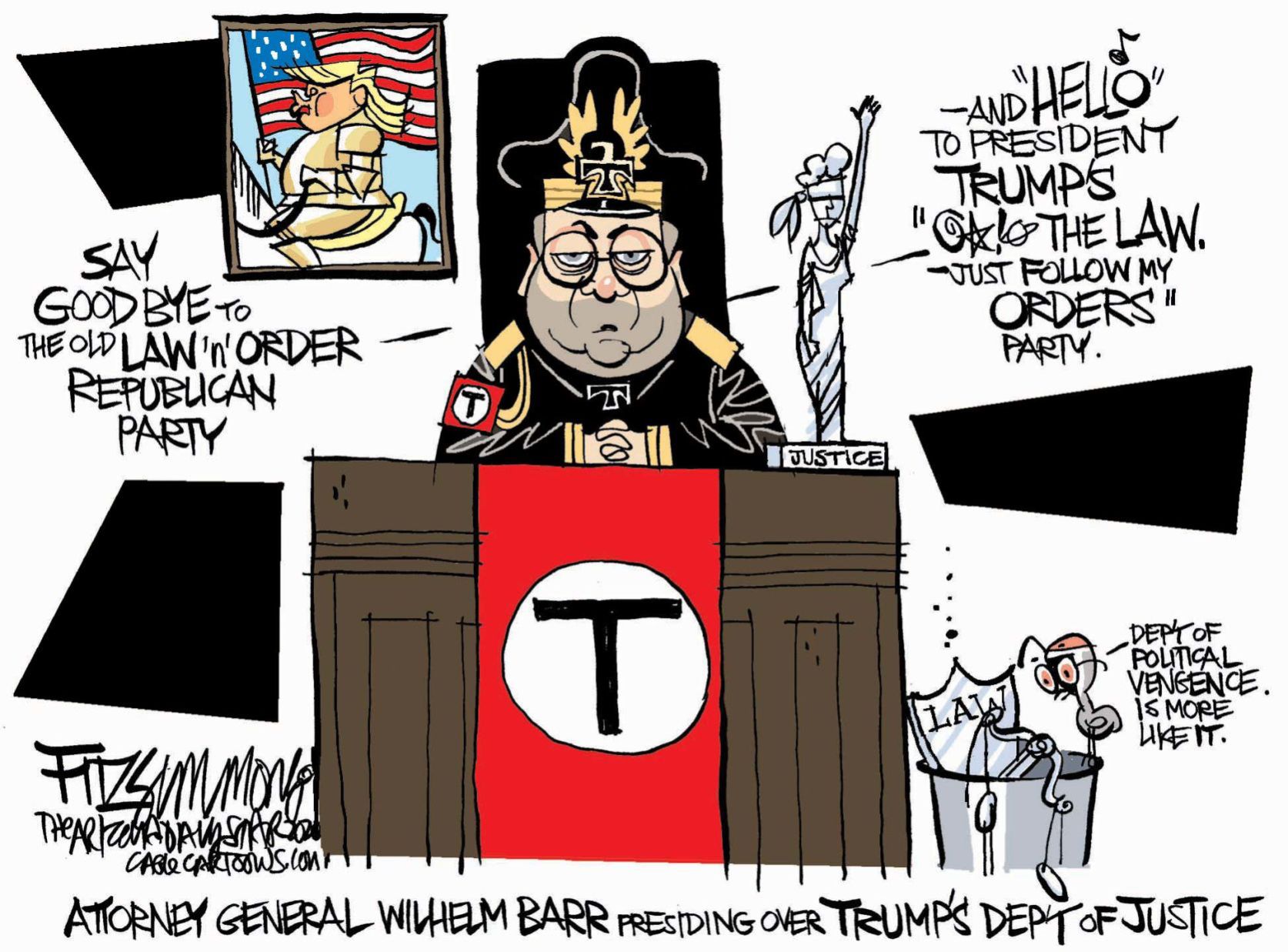 Daily Fitz Cartoon: Trump's Law